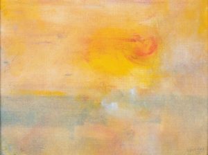 03 März Meer Im Frühling, Öl Auf Ölkarton, 19x25, 2023