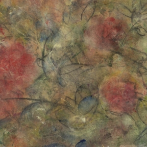 B140 - Kleines Blumenstück, Mischtechnik auf Papier, 17x22, 2024