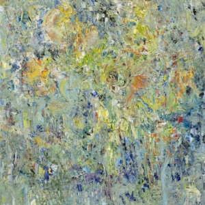 B64 - Floral, Öl auf Leinwand (Kaschiert), 23x23, 2025