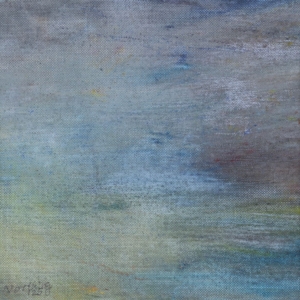 L00 - Abendstimmung, Öl auf Ölkarton, 20x20, 2025