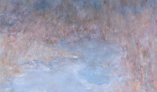 L122 Winter Am Teich, Öl Auf Lw, 60x70, 2023