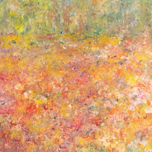 Öl auf bedruckter Leinwand, 70x70, 2026